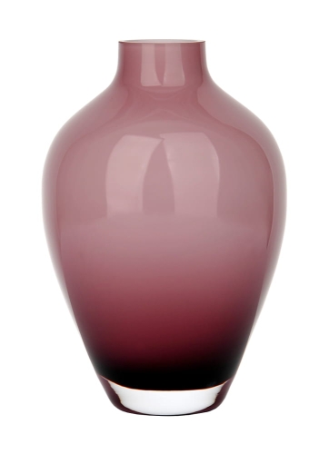 Dekoracyjny wazon szklany w kolorze wrzosowym h 16 cm.jpg