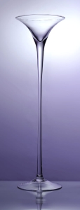Szklany świecznik kielich martini h 60 cm
