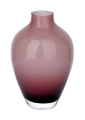 Artystyczny wazon do dekoracji w grubego wrzosowego szkła o wysokości 16 cm.JPG