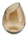 Traesparentny wazon z topazowego szkła ukośnie szlifowany h 24 cm.png
