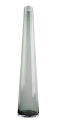 Smukły wazon podłogowy z transparentnego popielatego szkła zwężany ku górze h 60 cm.png