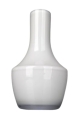 Szklany wazon w dekoracyjnym wzorze białej butelki h 30 cm.jpg