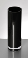 wazon, wazon szklany, czarny szklany wazon, wazon cylinder, wazon tuba.JPG