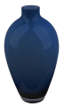 Dekoracyjny wazon szklany robiony ręcznie z ciemnobłękitnego szkła.png