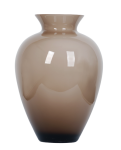 Artystyczny topazowy wazon z grubego szkła H 29 cm