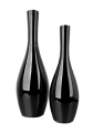 Wysokie wazony szklane smukła butelka black glass h 75 cm.png