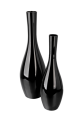 Podłogowe wazony z czarnego szkła smukłe butelki black bottle glass h 75 cm.png