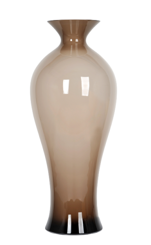 Wysoki wazon podłogowy z topazowego szkła h 70 cm.png