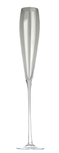 Wysoki bezbarwny wazon w kształcie kieliszka h 110 cm