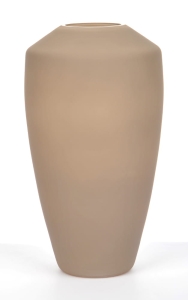 Nowoczesny topazowy wazon z piaskowanego szkła h 30 cm