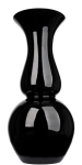 Nowoczesny wazon z czarnego szkła h 50 cm