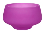 Fioletowa salaterka z piaskowanego szkła śr. 27 cm