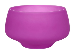 Fioletowa salaterka z piaskowanego szkła śr. 27 cm