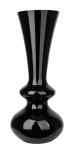 Wysoki podłogowy wazon z czarnego szkła h 60 cm