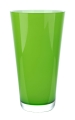 Klasyczny wazon na kwiaty z zielonego szkła h 38 cm.JPG