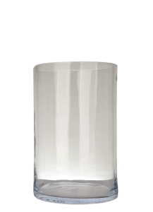 Wazon na kwiaty tuba grube bezbarwne szkło h 30 cm