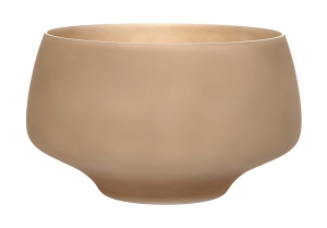 Topazowa salaterka z piaskowanego szkła śr. 27 cm