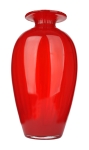 Wysoki rubinowy wazon optyk h 57 cm