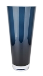 Klasyczny wazon z ciemnobłękitnego szkła h 38 cm