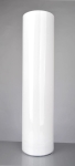 Wazon szklany podłogowy tuba biała 80 cm